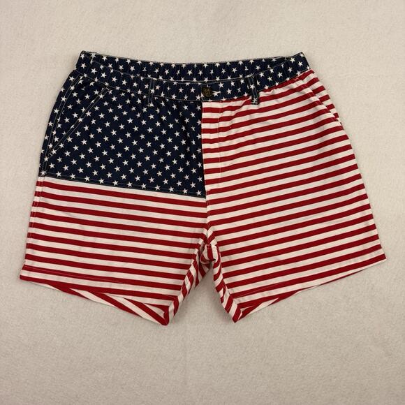 Chubbies Swim Trunks Mens XL 5.5" The Mericas Shorts Stars Stripes American Flag - Picture 4 of 12